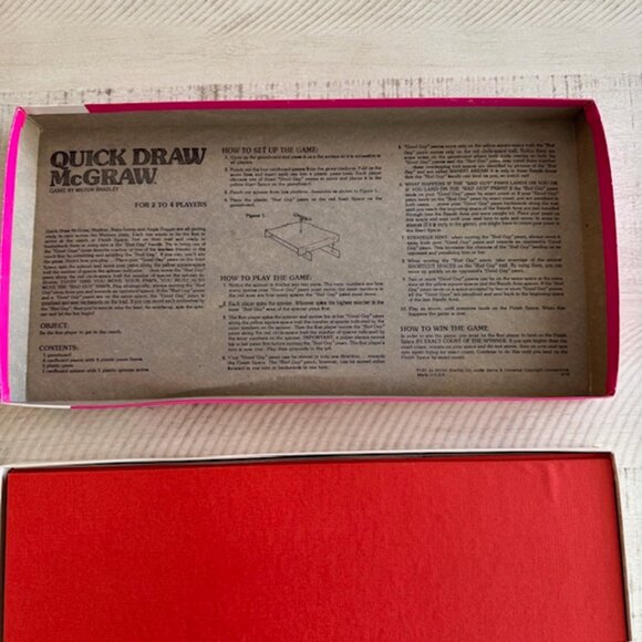 UNPUNCHED 1981 Milton Bradley Quick Draw McGraw Game - Picture 8 of 12